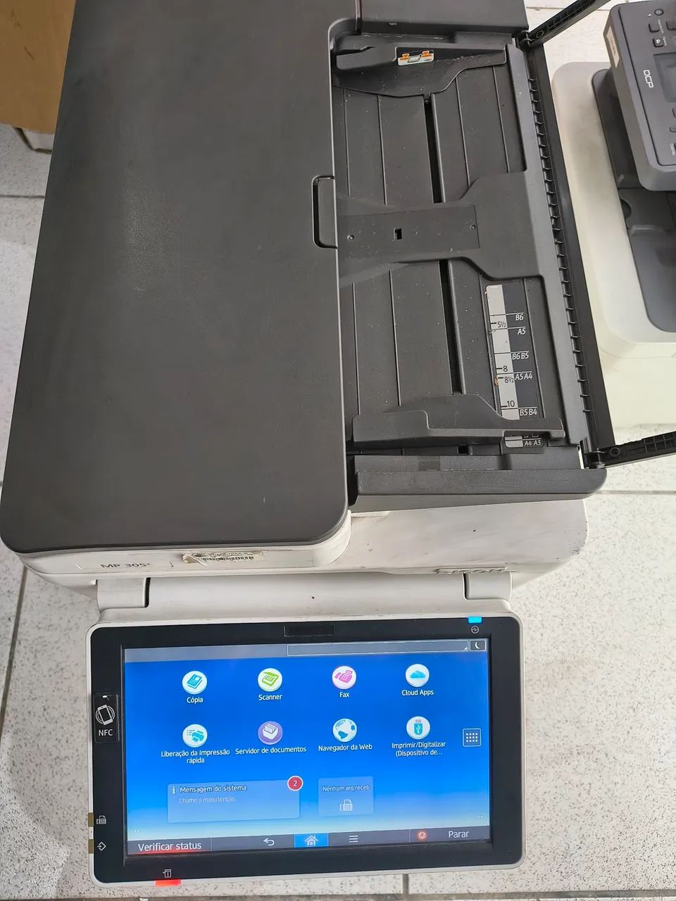 Multifuncional A3 Ricoh Mp305+ Sem Unidade De Imagem (Usado) - Foto 2