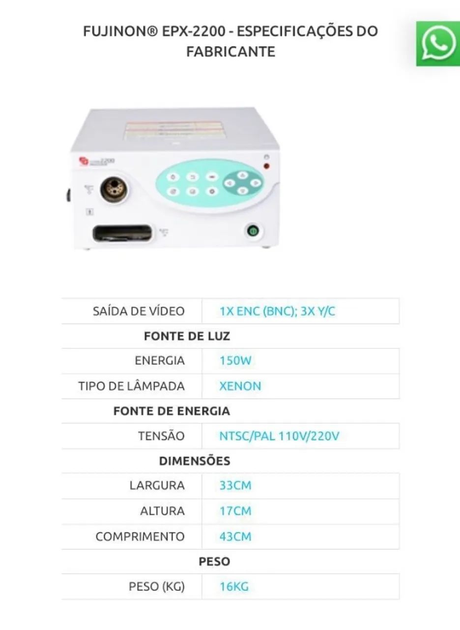 Aparelho de endoscopia 