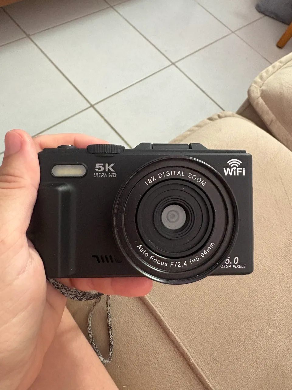Câmera digital 5k ultra HD
