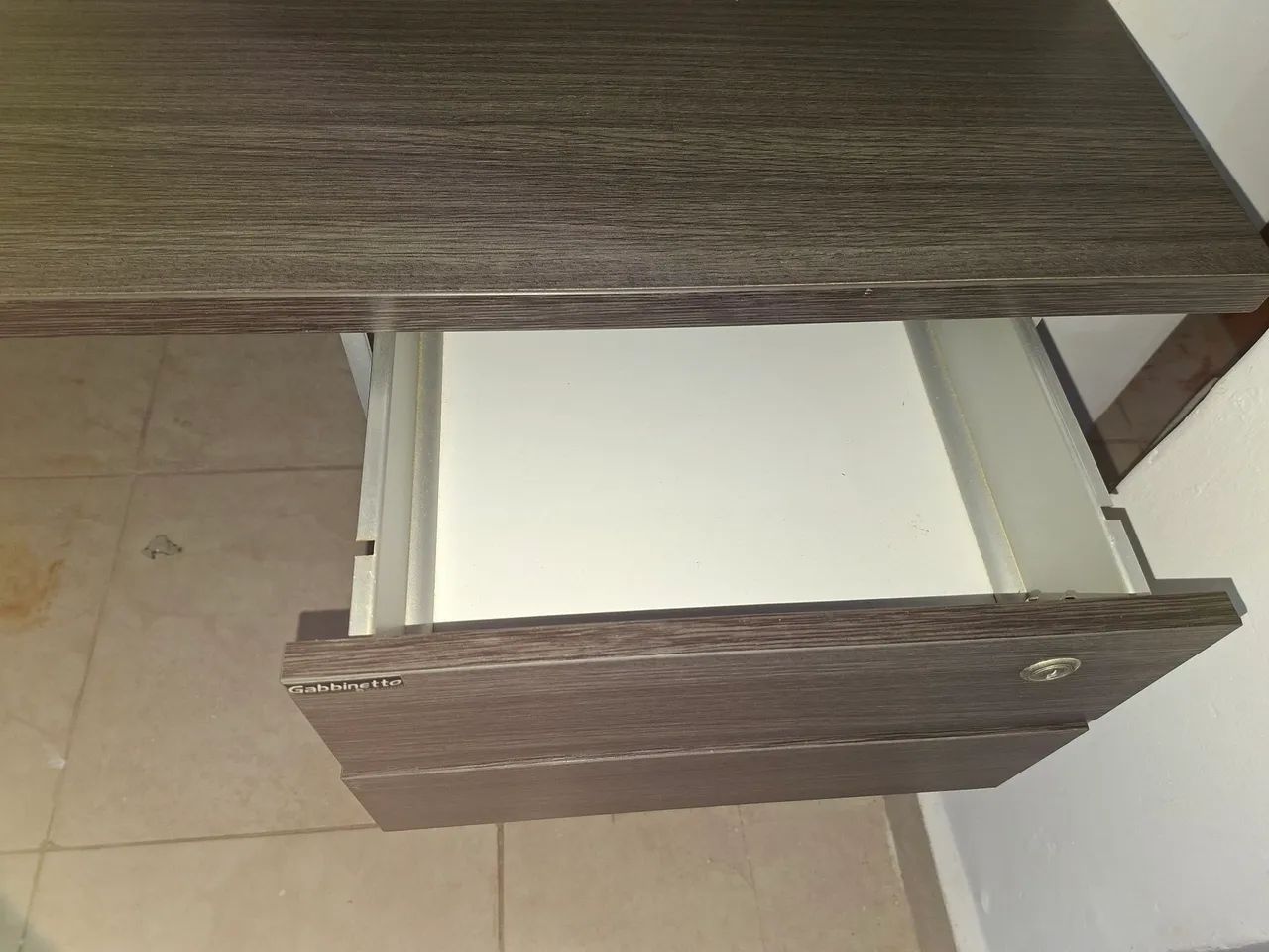 Escrivaninha de Escritório 1,20 m com 2 gavetas - Foto 4