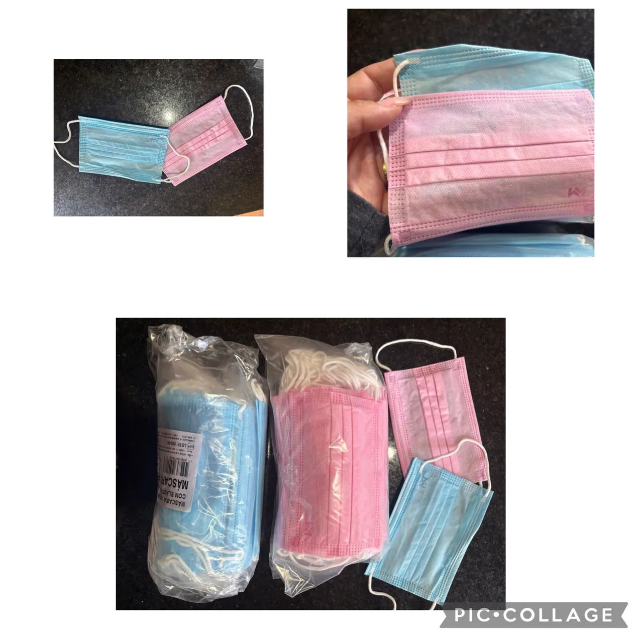 Pacote com 500 máscaras cirúrgicas infantil 