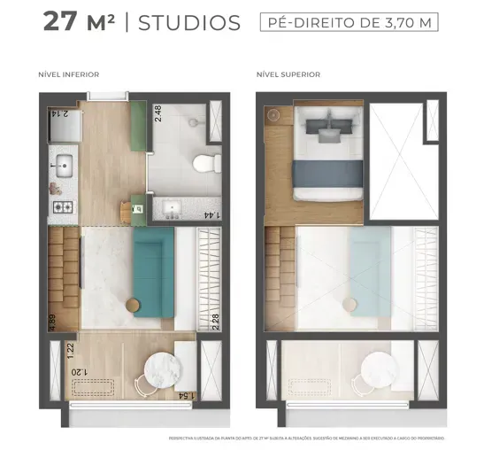 PLANTA 28m²