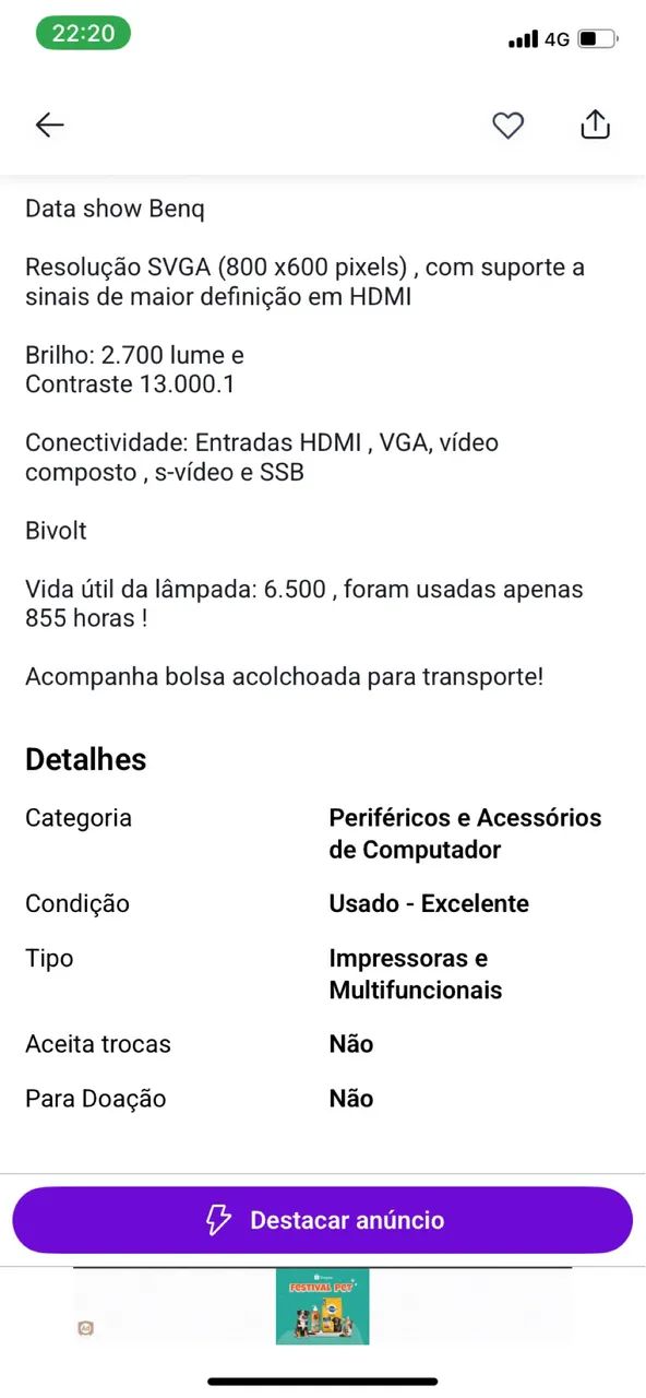 Data show Novíssimo  - Foto 2