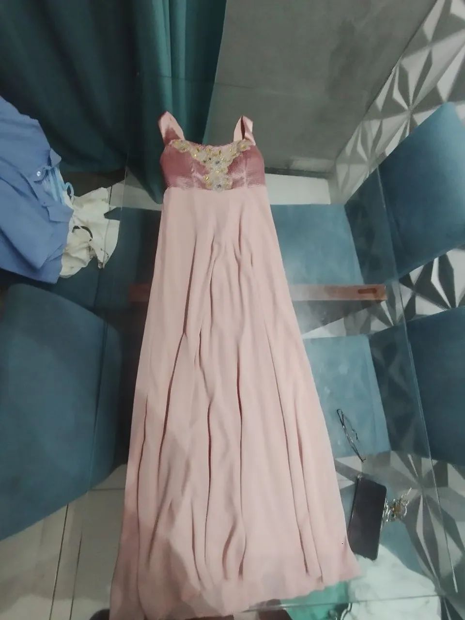 Lindo vestido rosa para eventos e festas - Foto 3