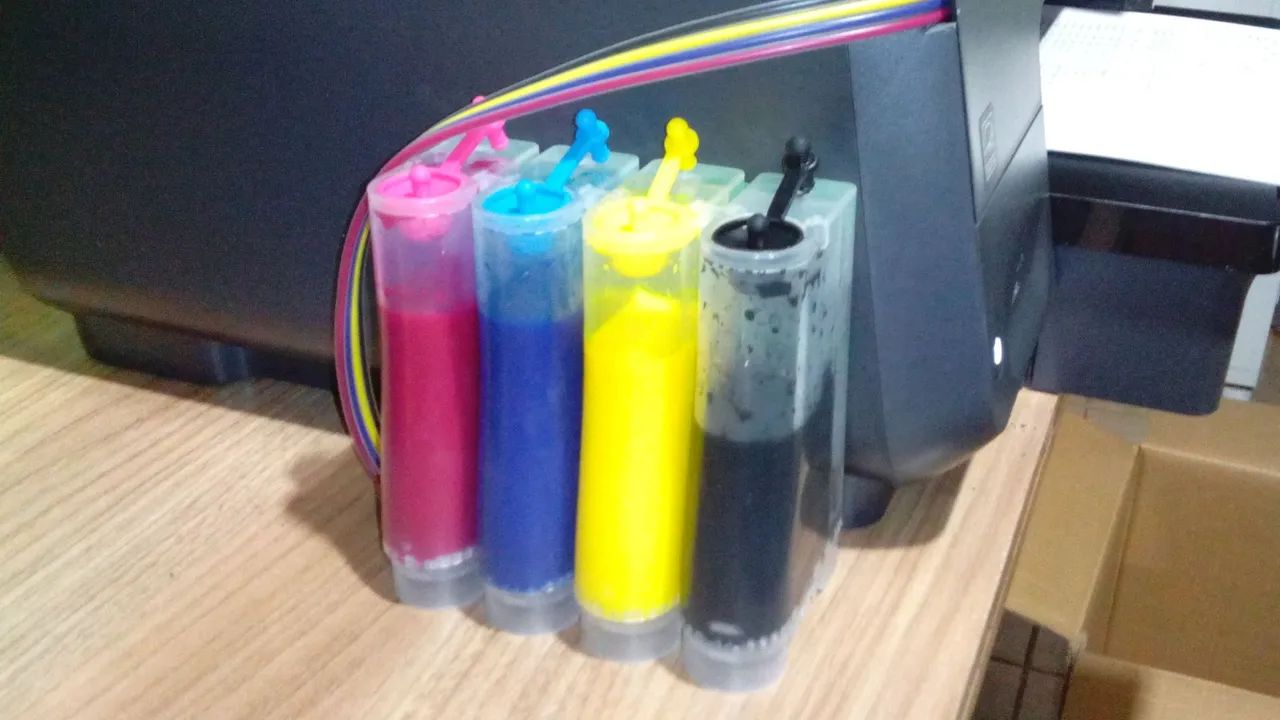 IMPRESSORA DE CDs e DVDs com Bulkink de tintas - Foto 5