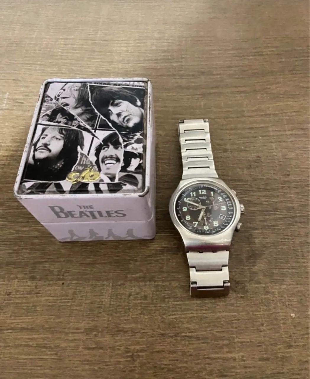 Relógio Swatch Irony + caixa The Beatles - Foto 2