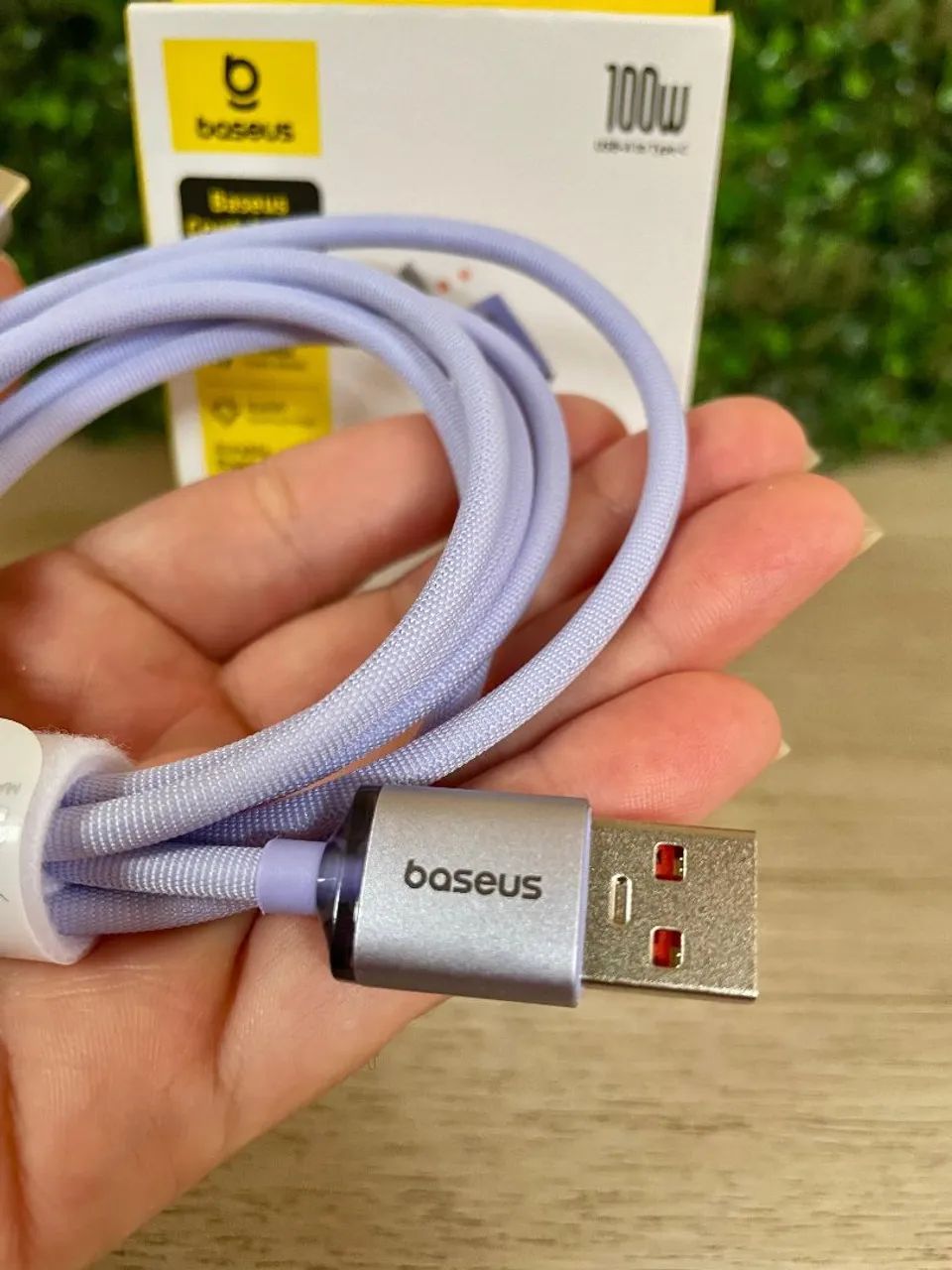 Cabo Baseus USB-A tipo C 100W 1M - Foto 4