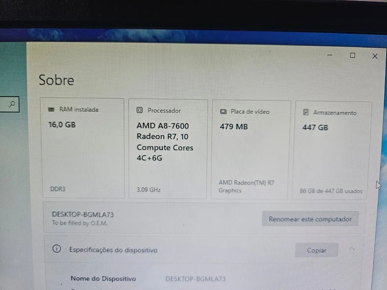 PC GAMER SEMI NOVO - Foto 2