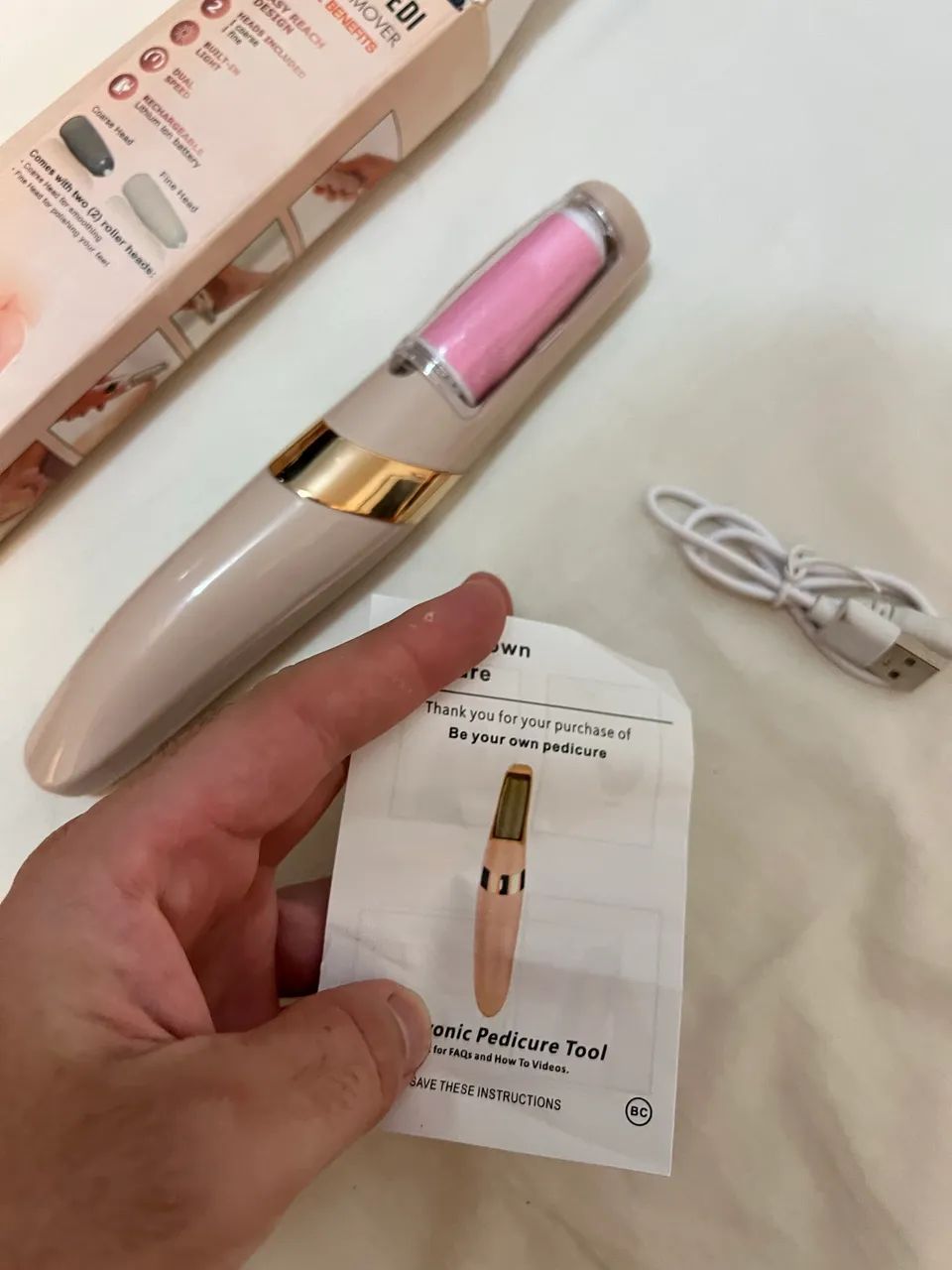 Lixa elétrica para pés nova lacrada - Foto 2