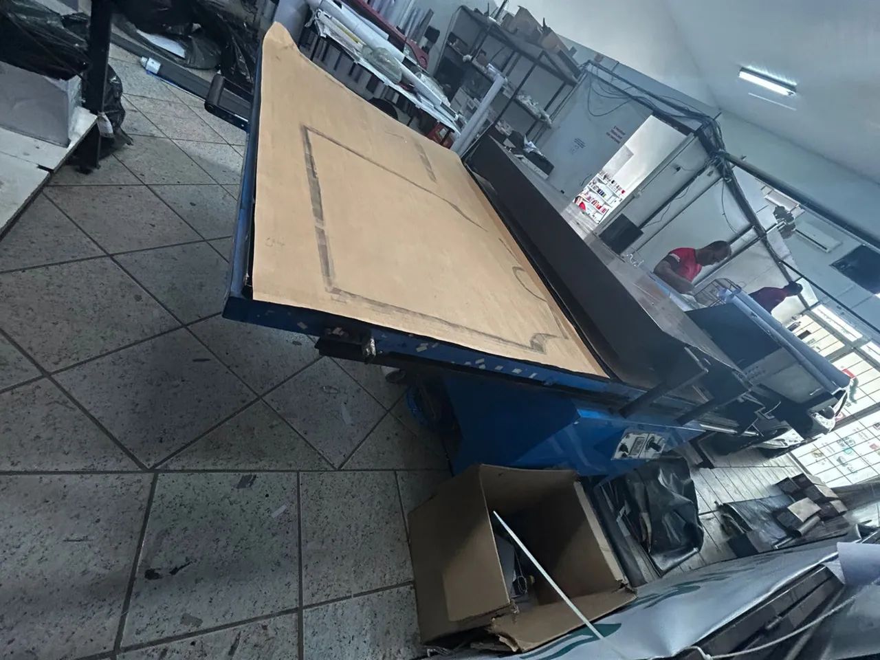 Prensa sublimatica pneumática 2 ber ços 150x100 - Foto 2