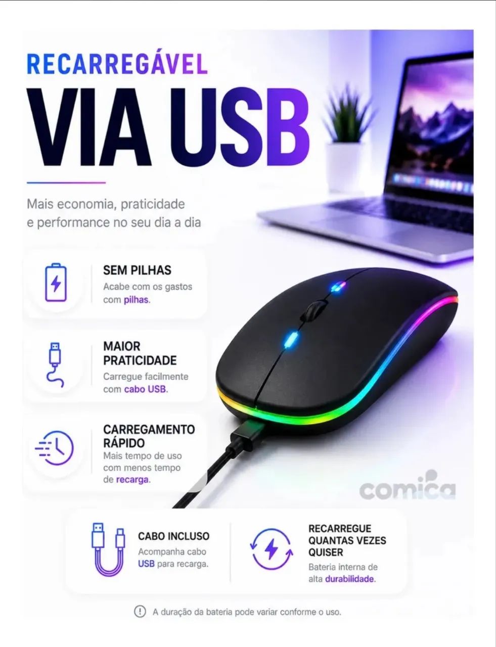 MOUSE SEM FIO WIRELESS.  - Foto 5