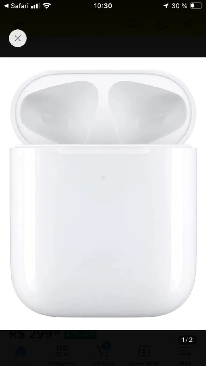 Airpods Apple 2ª geração (só direito) com estojo - Foto 3