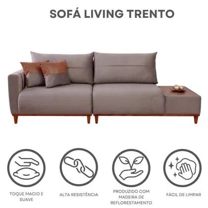 Sofá minimalista fabricamos em outras cores!  - Foto 3