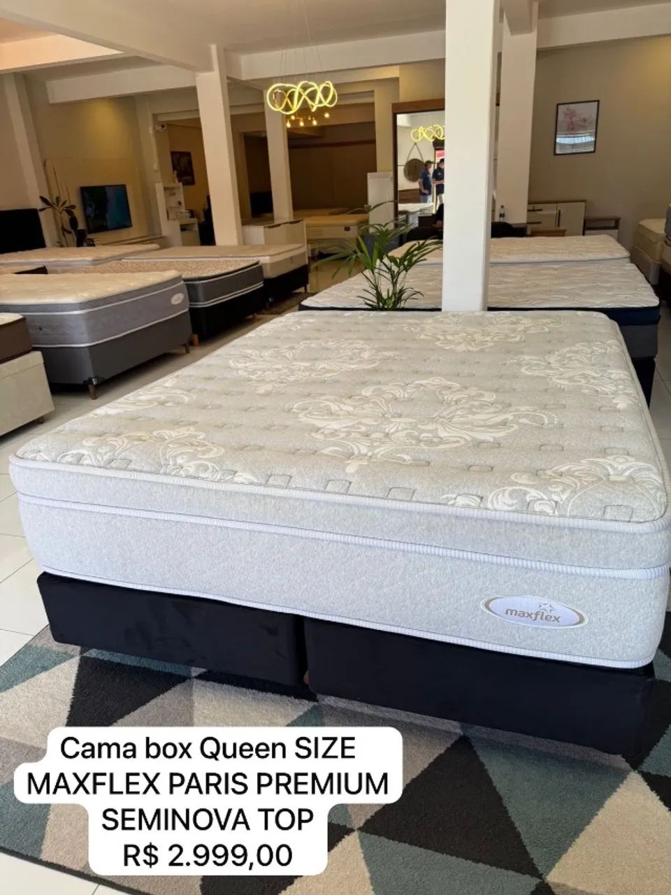 Colchão QUEEN MAXFLEX SEMINOVO TOP - Entrego!  - Foto 2