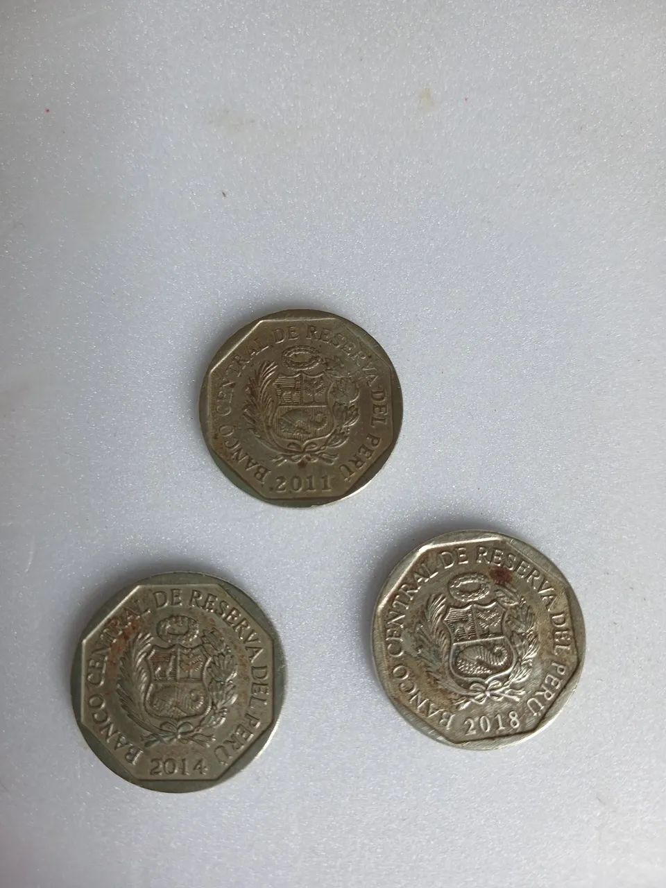 Moedas 50 centimos Peru - Foto 4