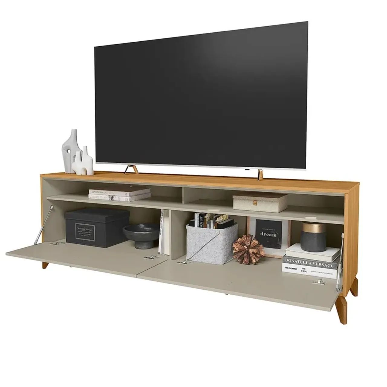 Rack Dubai para Tv Até 75 Polegadas 2 Portas Linea- pronta entrega 