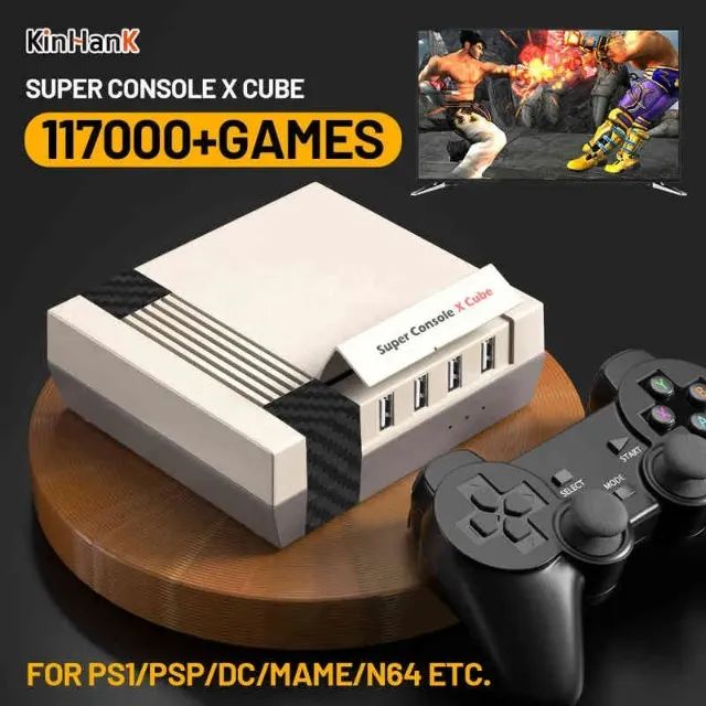 Super Console X Cube 128GB + 4 Controles | Retro Game - Foto 3