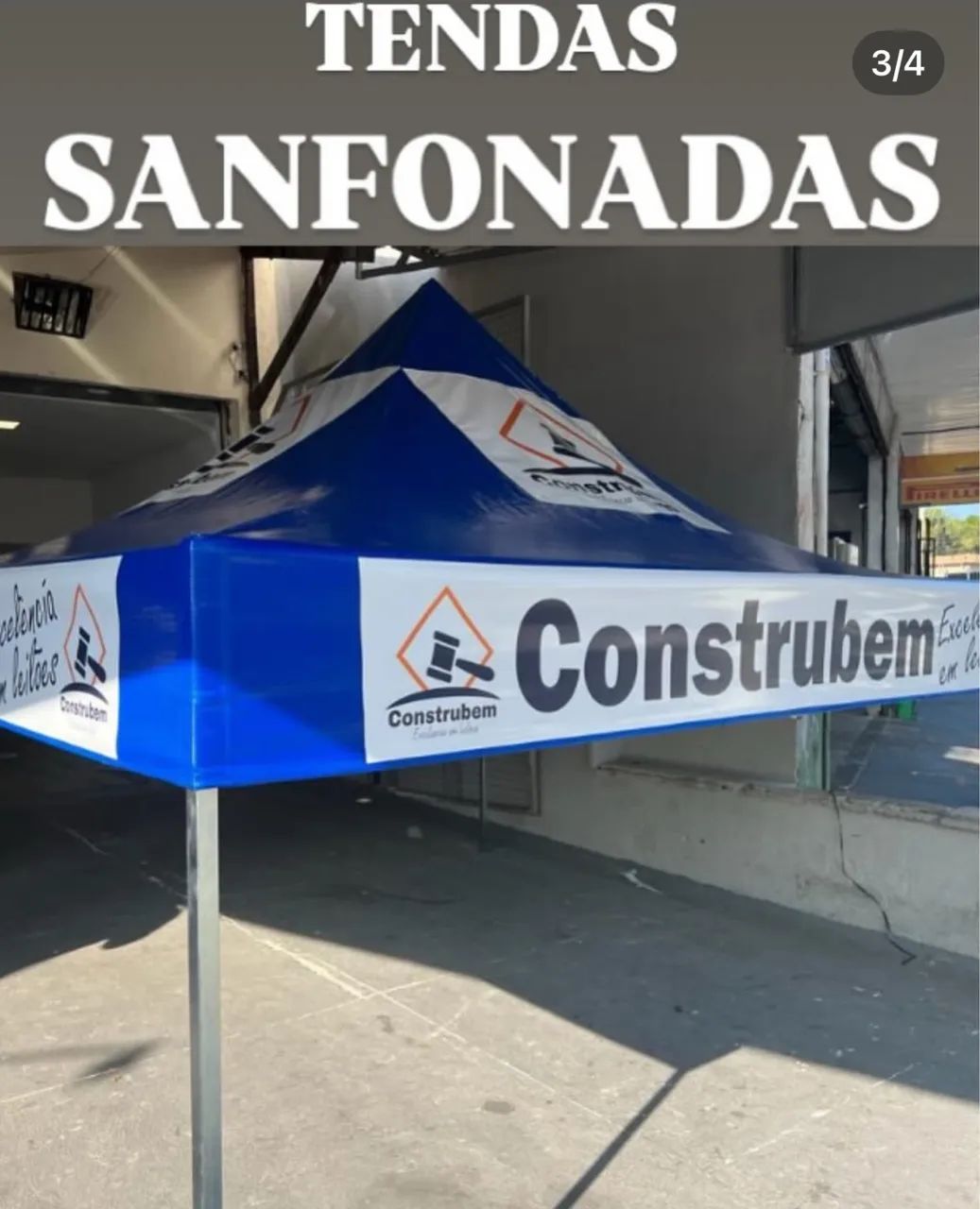 TENDA SANFONADA 3x3