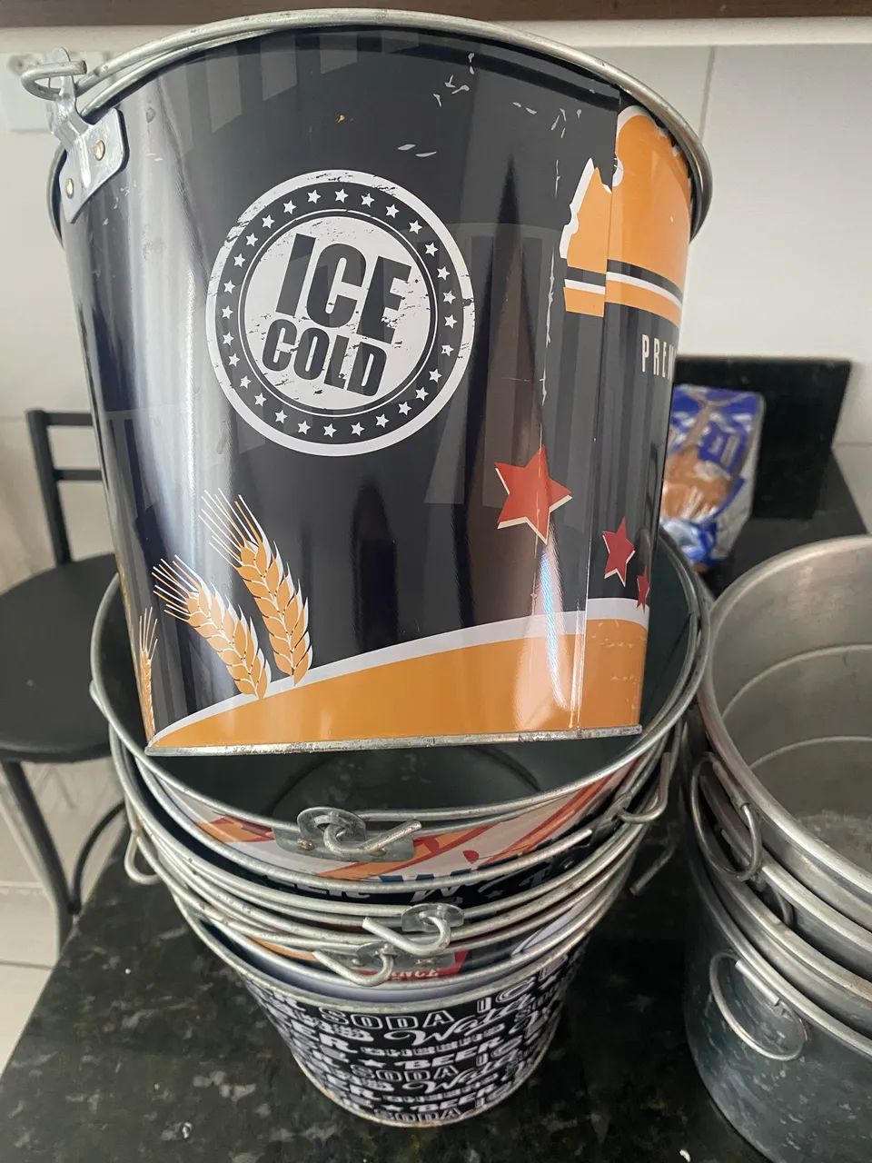 Baldes de cerveja 