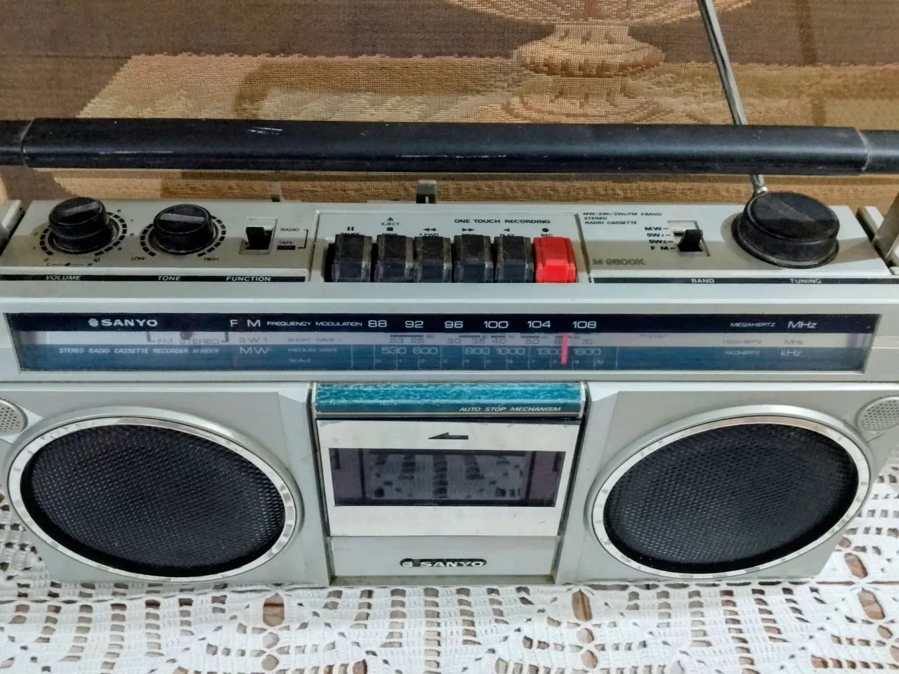 290Antigo Rádio Gravador Anos 80 Marca Sanyo - Aparelhos de Som