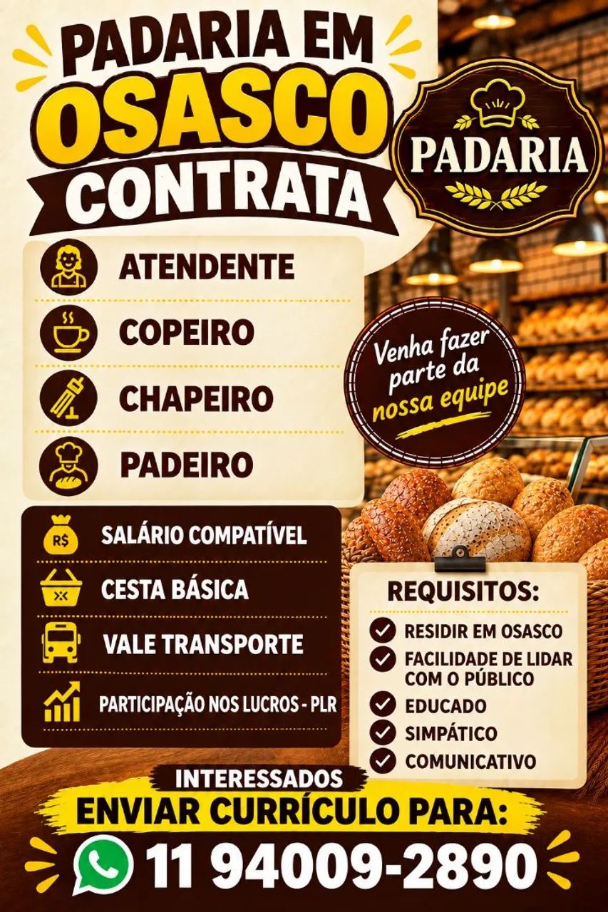 PADARIA EM OSASCO