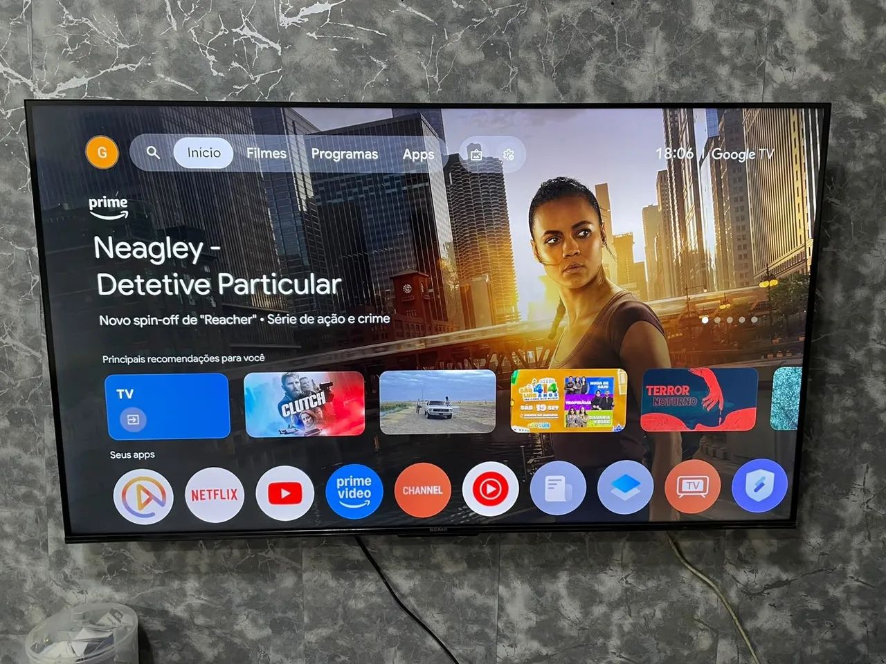 Tv Semp 55 polegadas Android e comando de voz - Foto 3