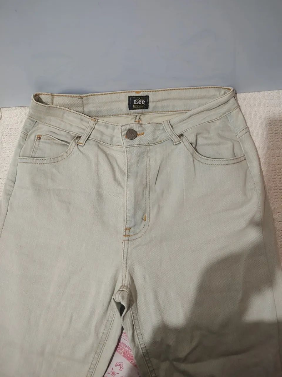 Calça Jeans Unisex Da Lee Tamanho 38  - Foto 2