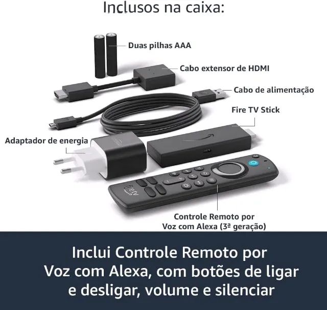 Firestick Full HD 3 ger da Fire TV Stick Amazon com Alexa Ultimas unidades - Foto 4