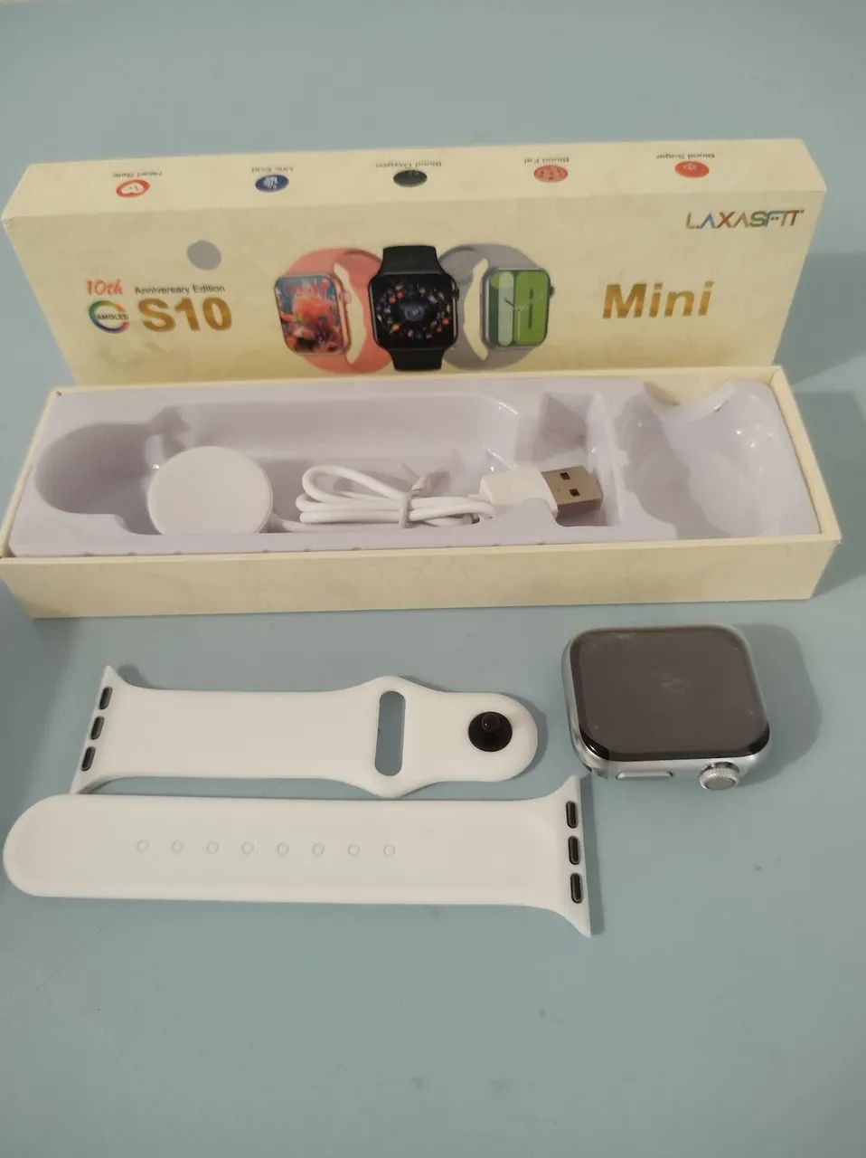Smartwatch S10 Mini  Cor Prata  - Foto 2