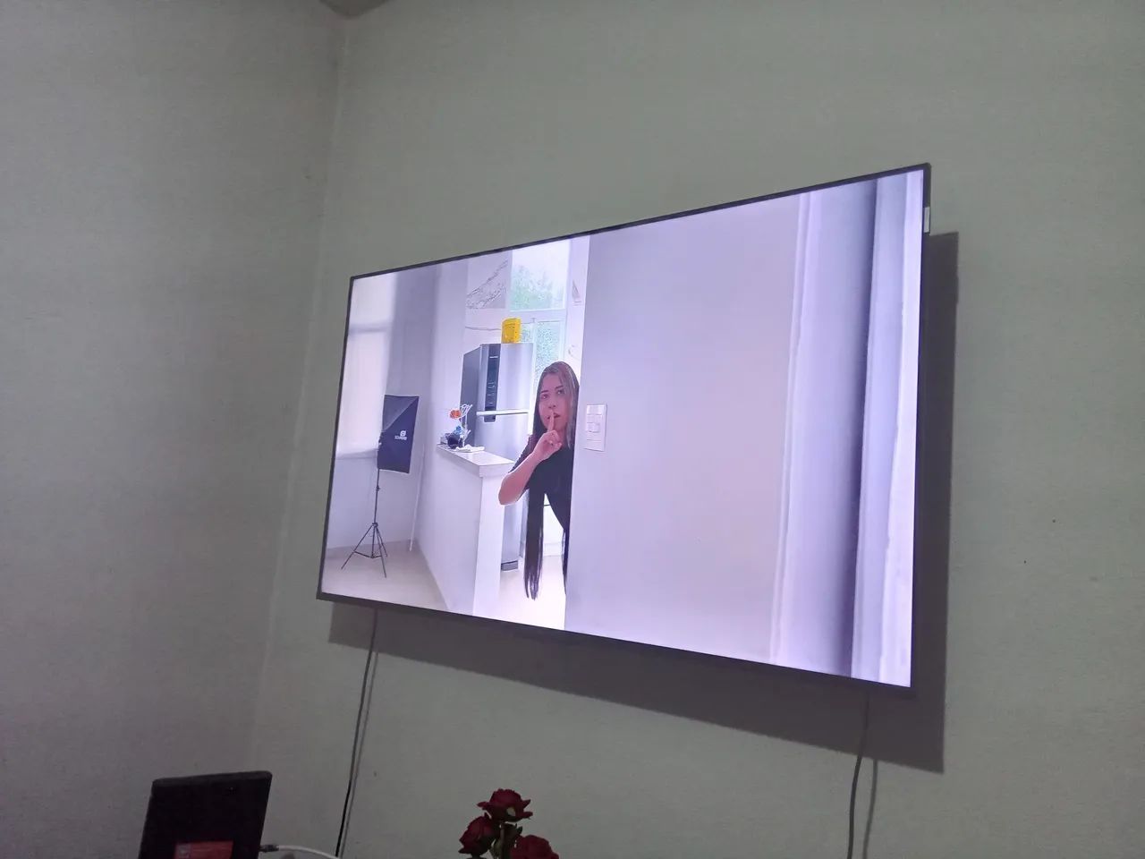Smart tv 55"  tcl 4k Qleed semi nova 