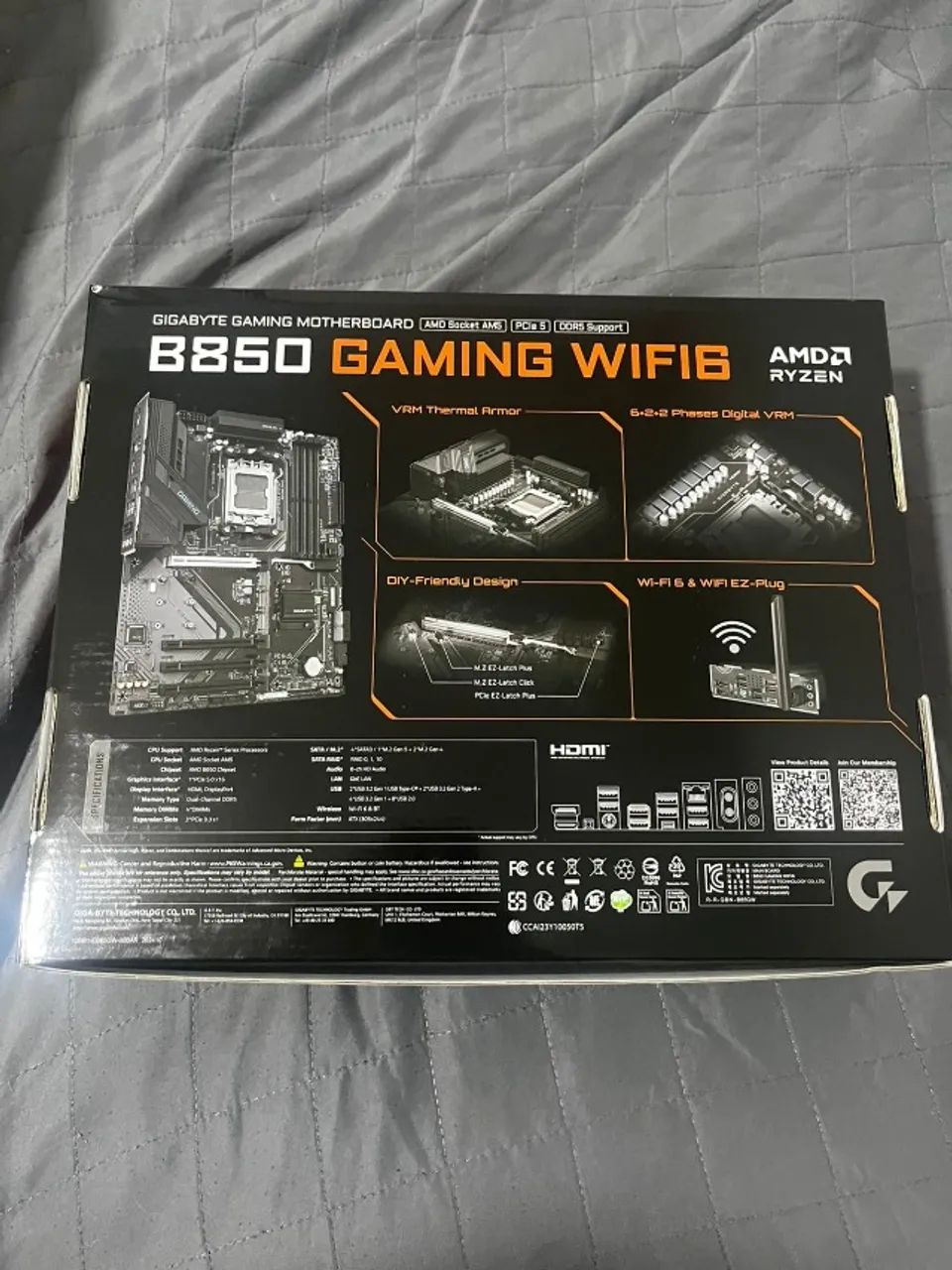 Placa-mãe Gigabyte B850 Gaming WiFi 6 - AM5 - Foto 2