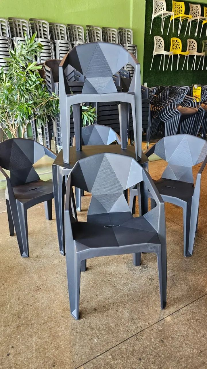 KIT 5 CADEIRAS DIAMANTE