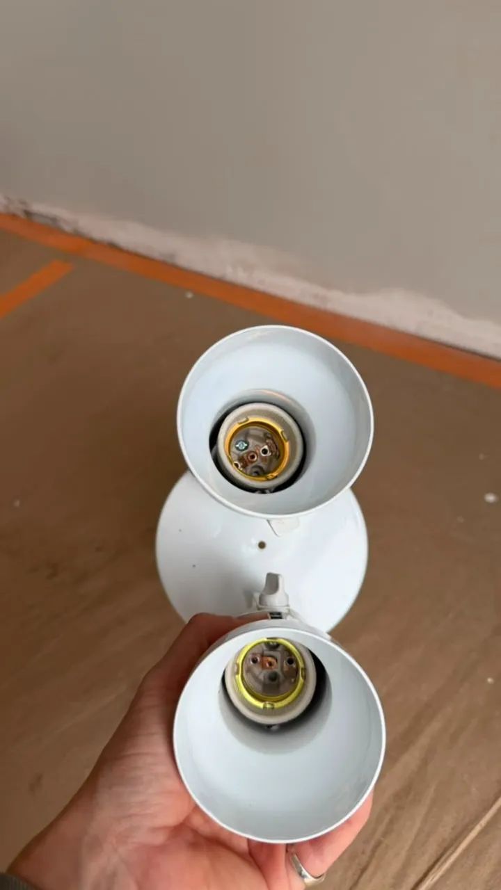 Spot duplo branco iluminação / lâmpada - Foto 2