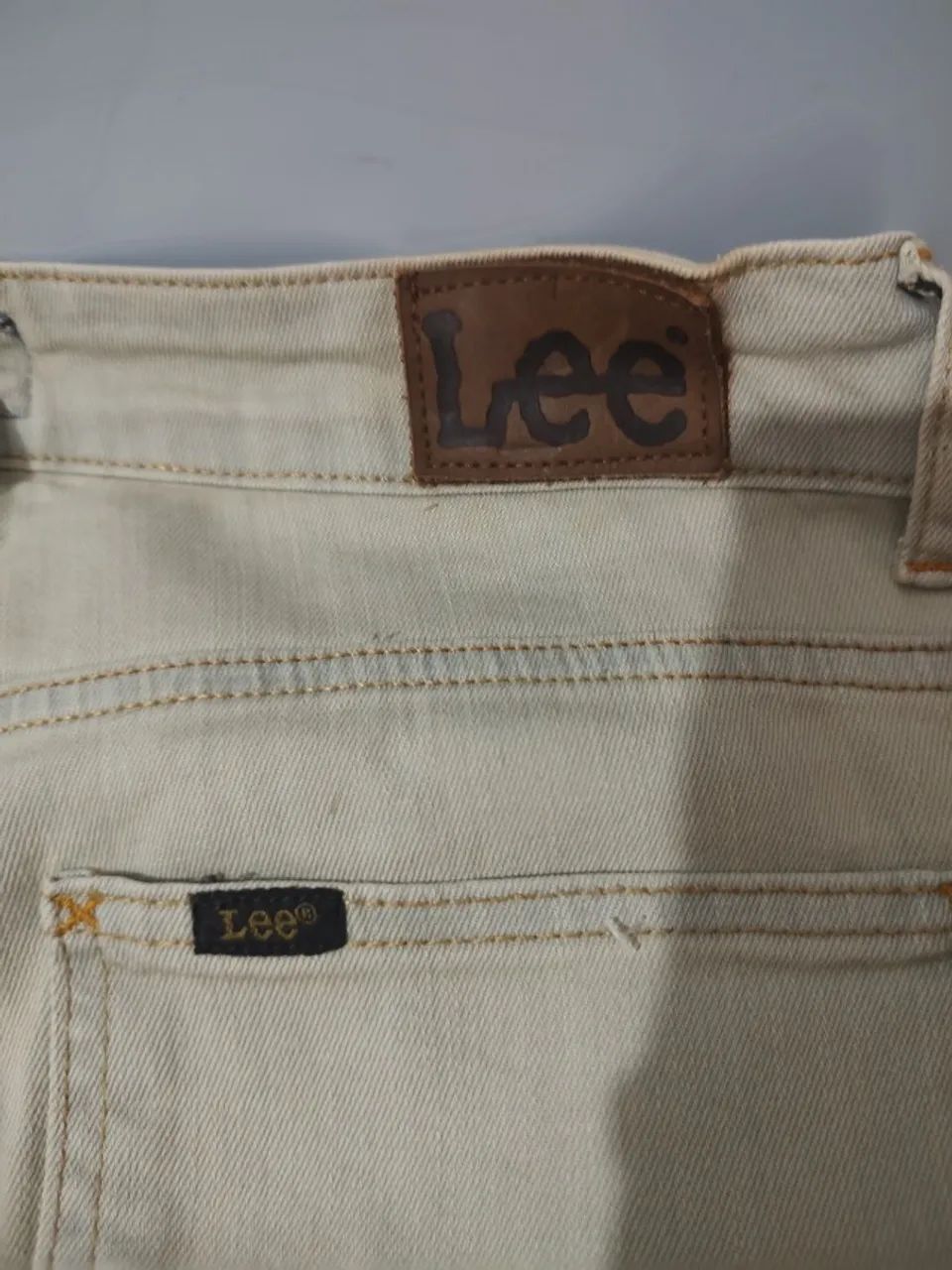 Calça Jeans Unisex Da Lee Tamanho 38  - Foto 4