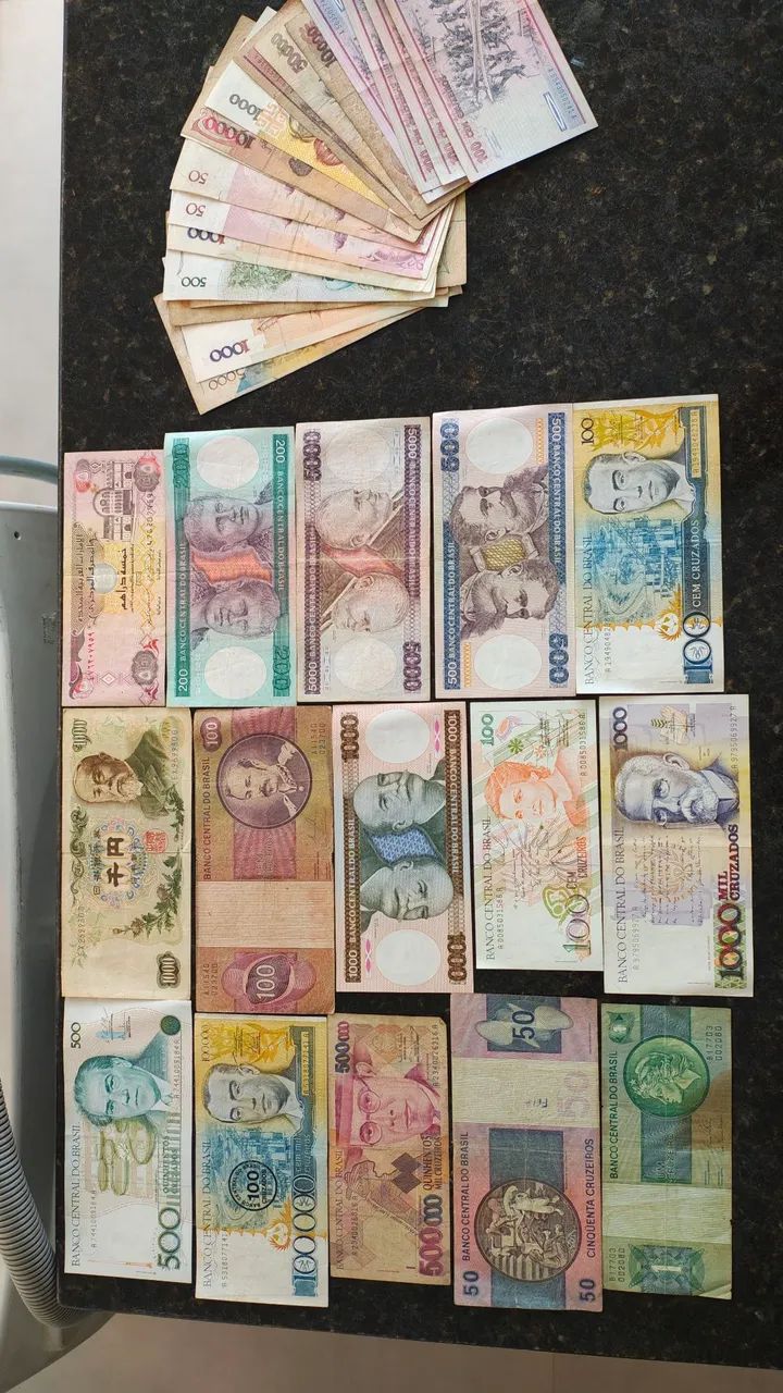 Cédulas antigas colecionador