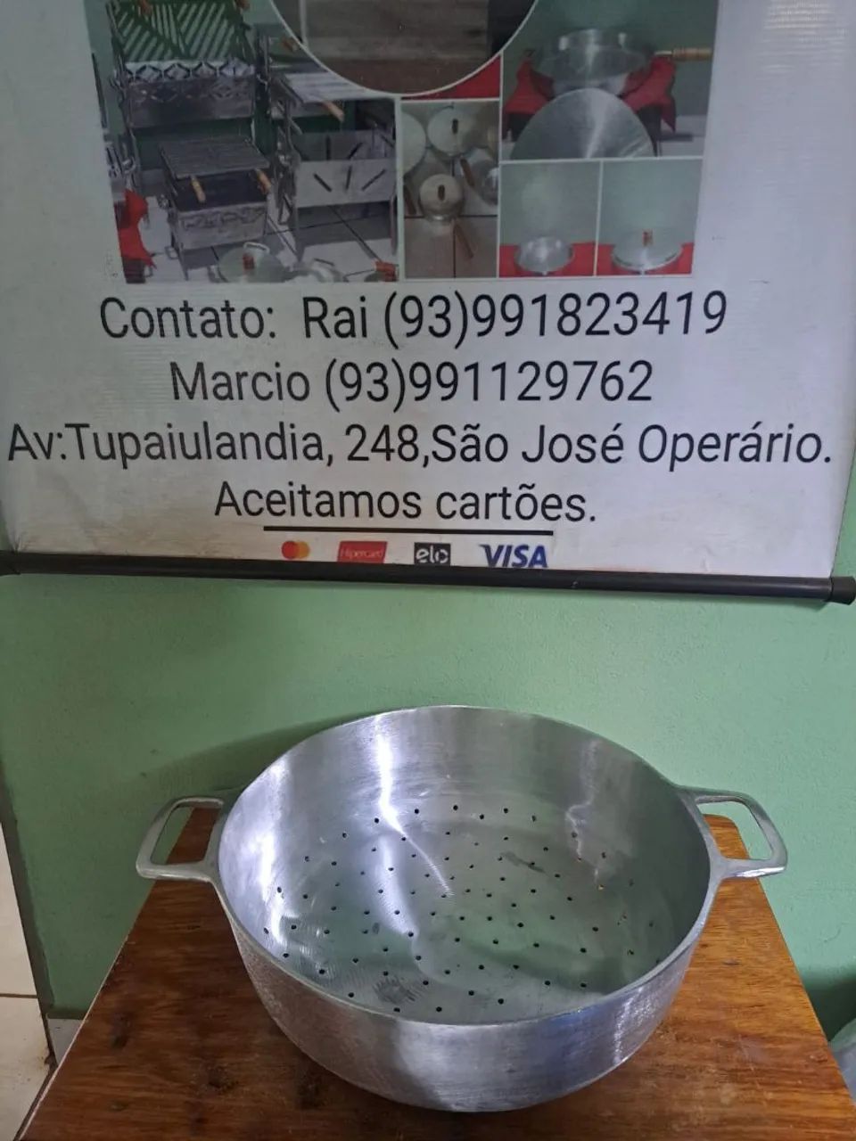 Escorredor grande de alumínio  - Foto 3