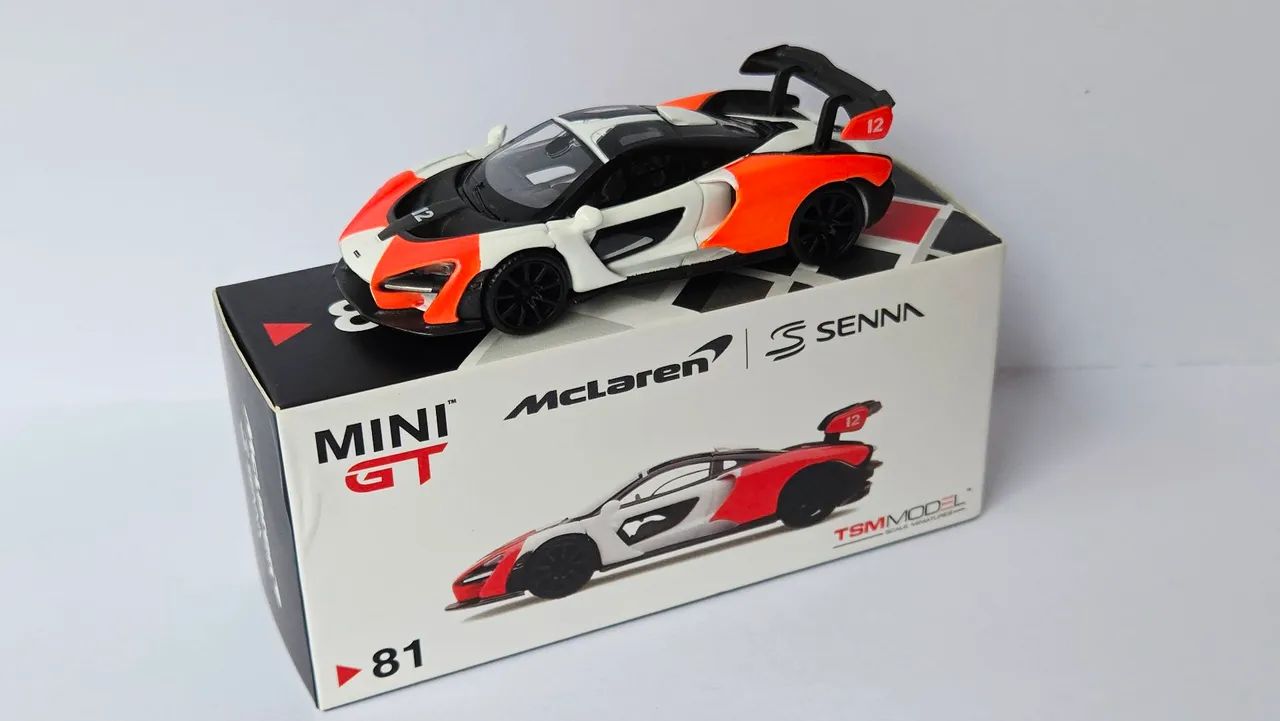 Miniatura Mini GT 1:64 McLaren Senna Marlboro #81 - Hobbies e