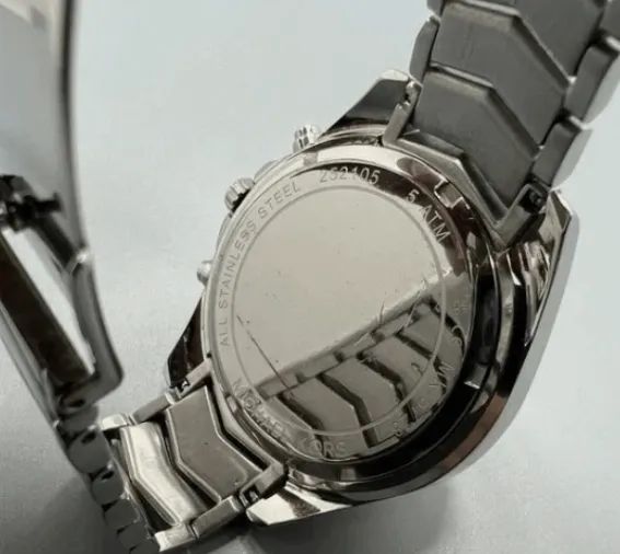 relógio michael kors prata svarowski quartzo 44mm mk6728 original - Foto 4