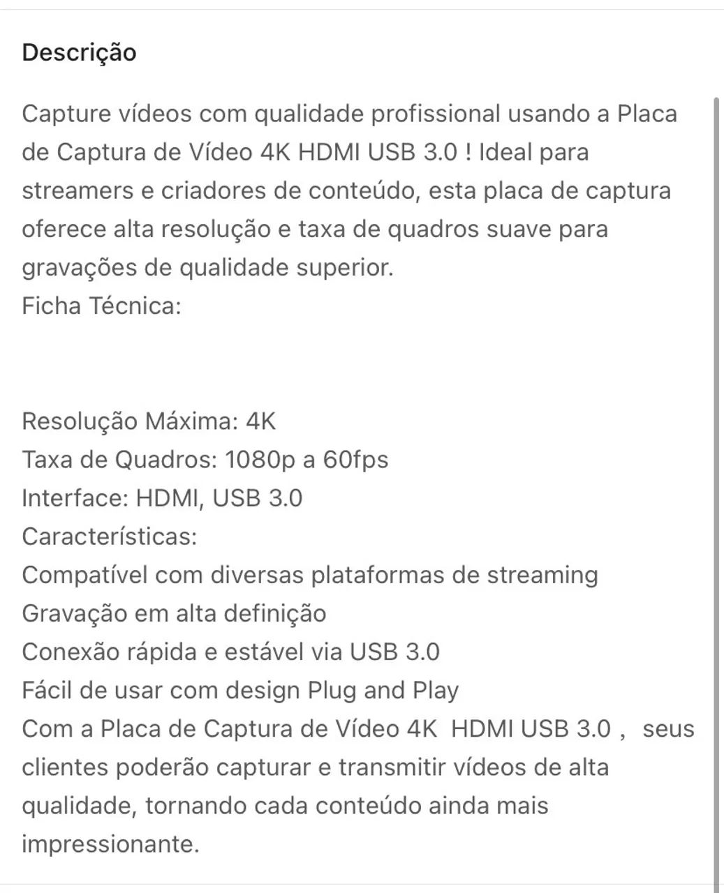 Placa de Captura 4k hdmi - Foto 3