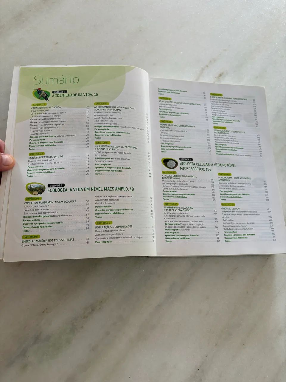 Livro Biologia Volume Único - César, Sezar e Caldini - Excelente Estado - Foto 3