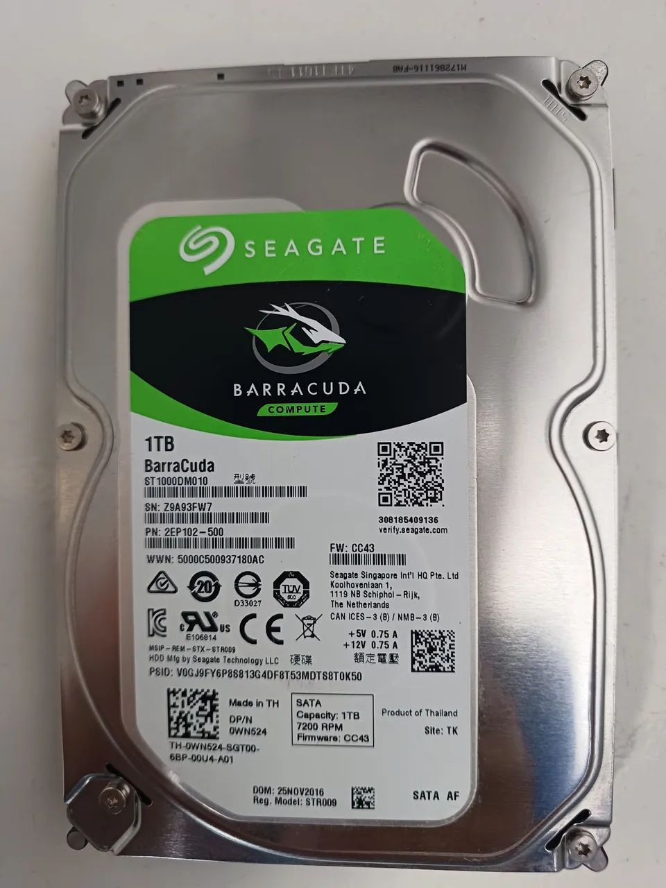 Hd seagate 1TB Barracuda cftv dvr nvr cpu  - Foto 2