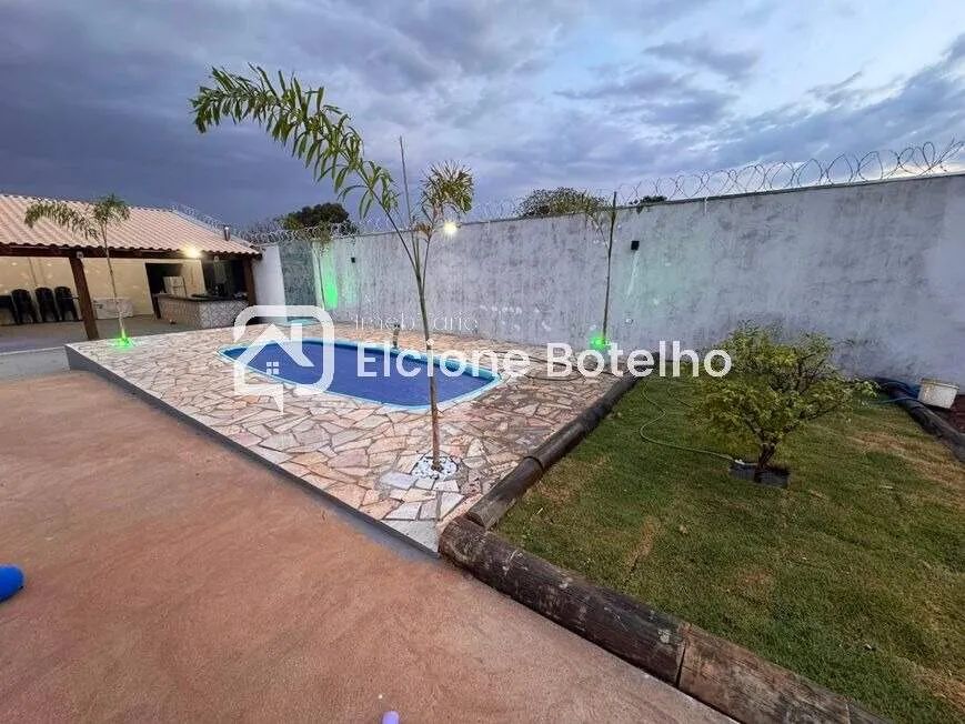 Chácara para aluguel com piscina e espaço gourmet em Uberlândia (3 quartos)  Morada Nova - Foto 2