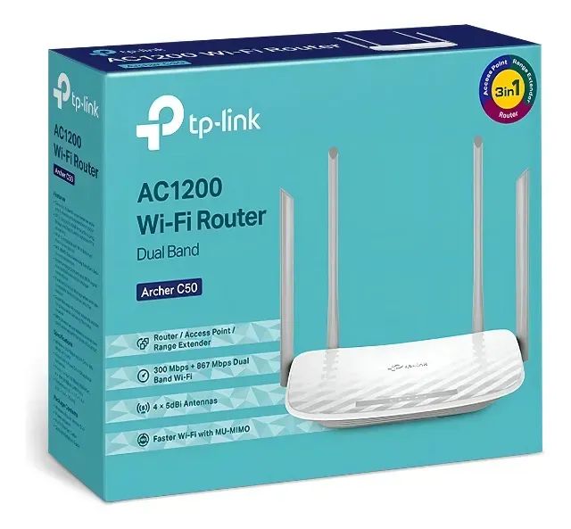 Marca: Tp-Link Modelo: Archer C50 Versão: V4 