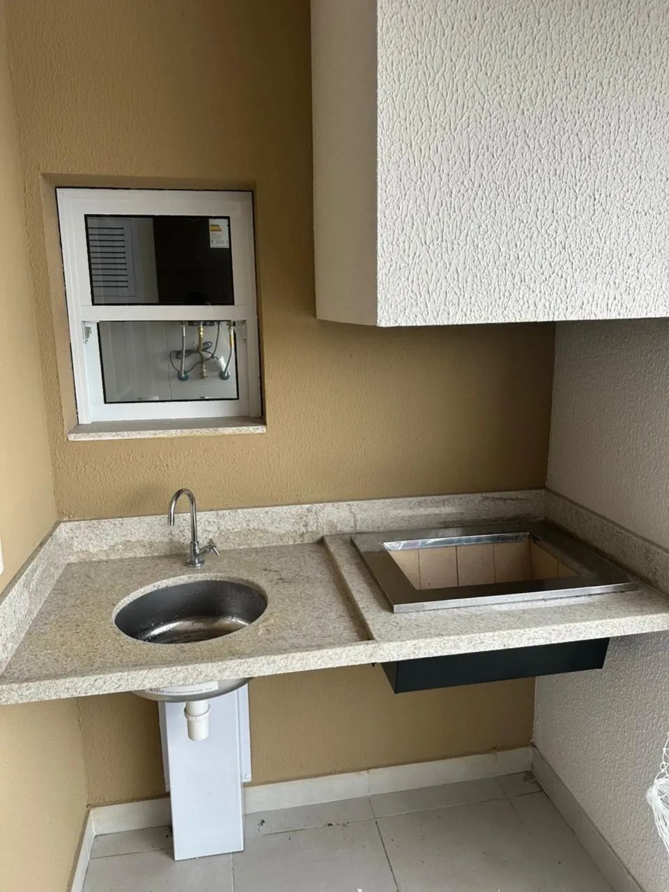 Mármore itaunas para churrasqueira gourmet com torneira 