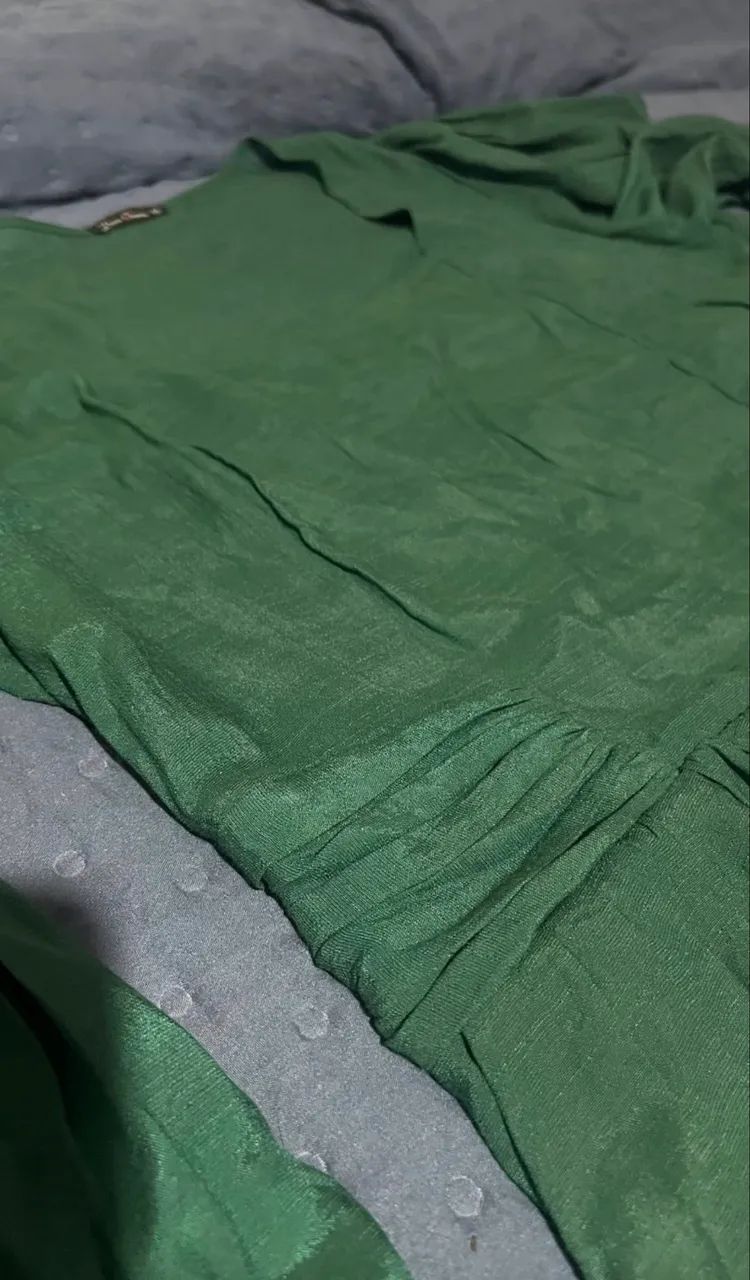 vestido mídi - verde militar  - Foto 2