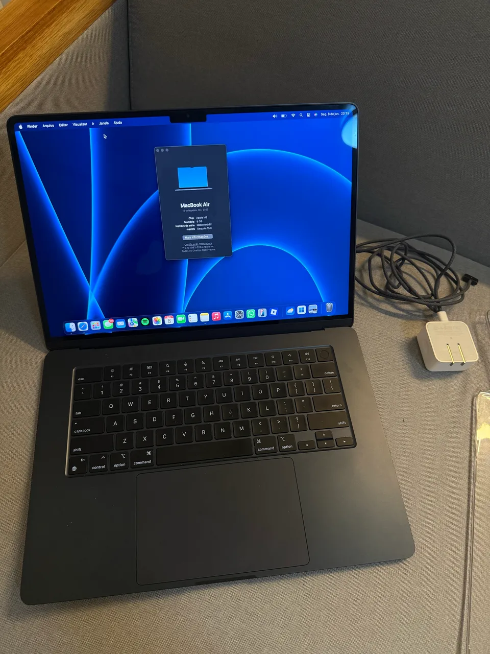 Macbook Air M2 8/256gb 2022 + impecável - Notebooks - Centro