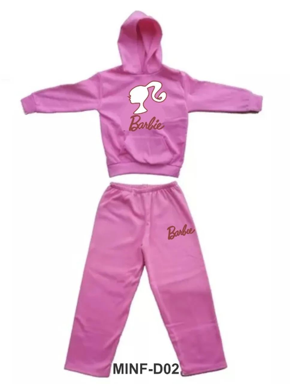Conjunto de moletom infantil Barbie - Foto 2