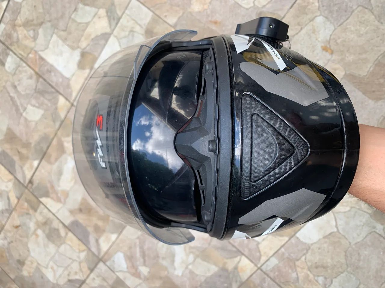 CAPACETE FW3 FOX + INTERCOMUNICADOR  - Foto 3