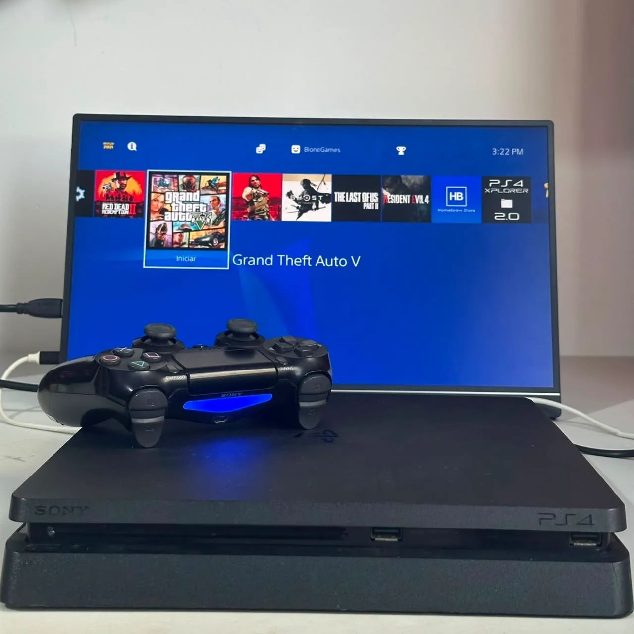 Ps4 slim 1Tb Desbloqueado Usado 