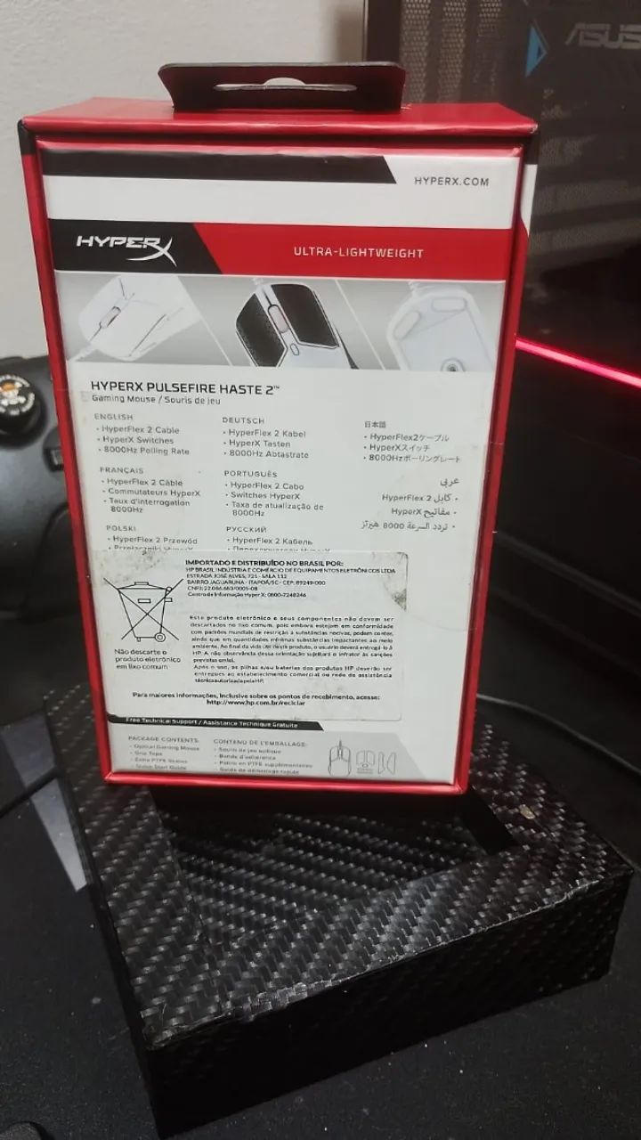 Mouse Gamer Hyperx Pulsefire Haste 2 Branco - Foto 2